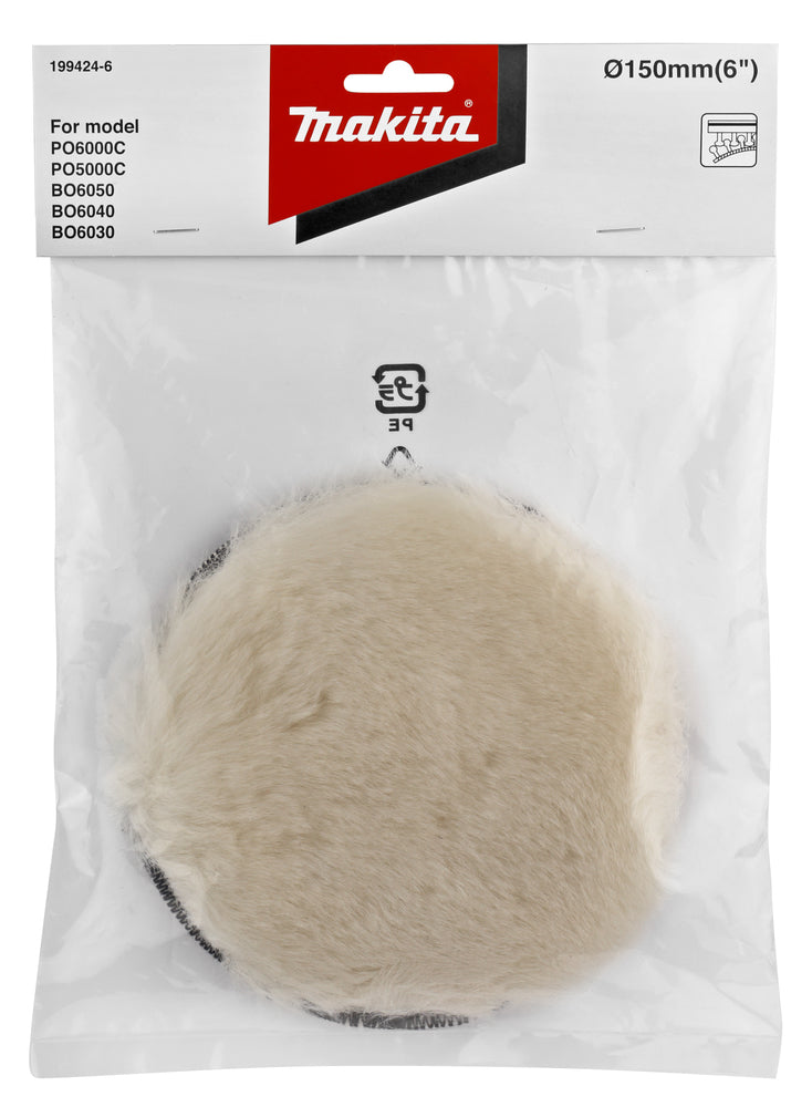 199424-6 Woll-Polierpad Ø 150 mm