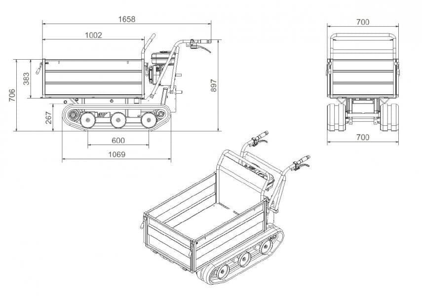 Raupentransporter F420K Hydro² SH265