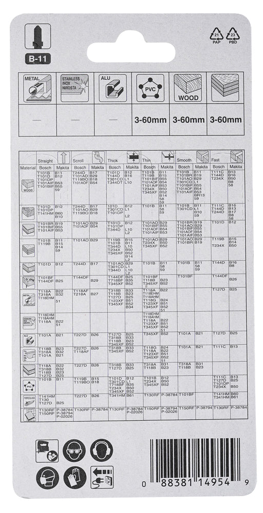 A-85634 Stichsägeblatt B-11 Holz/Kunststoff