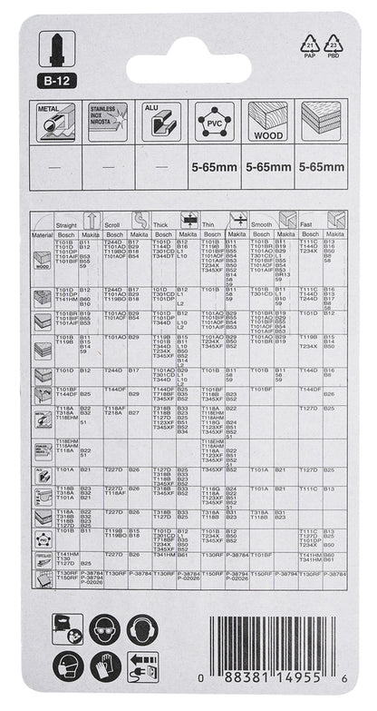 Stichsägeblatt B-12 Holz/Kunststoff