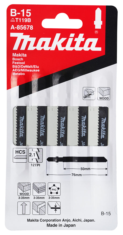 A-85678 Stichsägeblatt B-15 Weichholz/Kunststoff