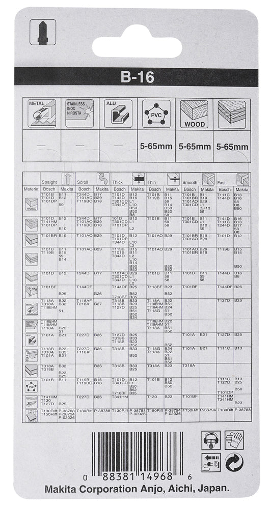 A-85684 Stichsägeblatt B-16 Holz/Kunststoff