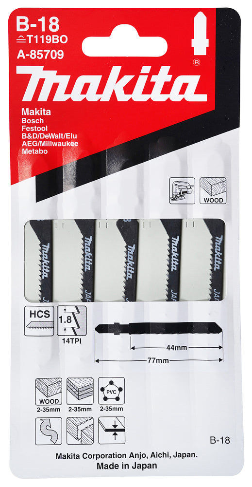 A-85709 Stichsägeblatt B-18 Kurvenblatt Weichholz/Kunststoff