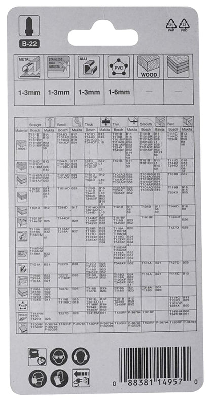 A-85737 Stichsägeblatt B-22 Metall/Kunststoff