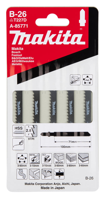 A-85771 Stichsägeblatt B-26 Kurvenblatt Holz/Metall/Kunststoff