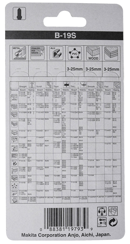 Stichsägeblatt B-19S Holz/Kunststoff