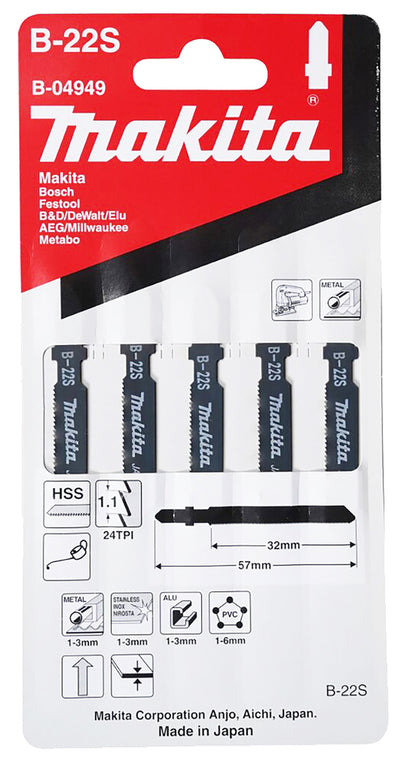 B-04949 Stichsägeblatt B-22S Metall/Kunststoff