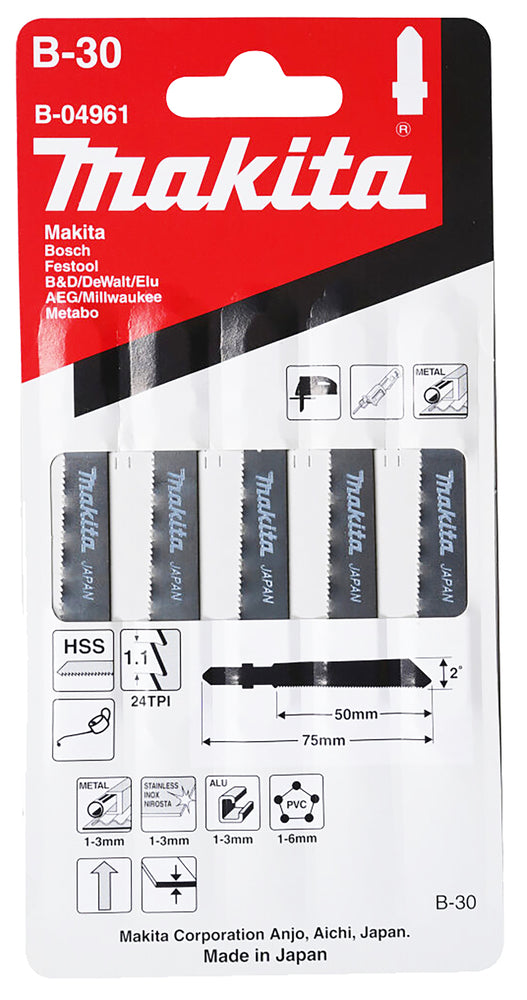 Stichsägeblatt B-30 Metall/Kunststoff