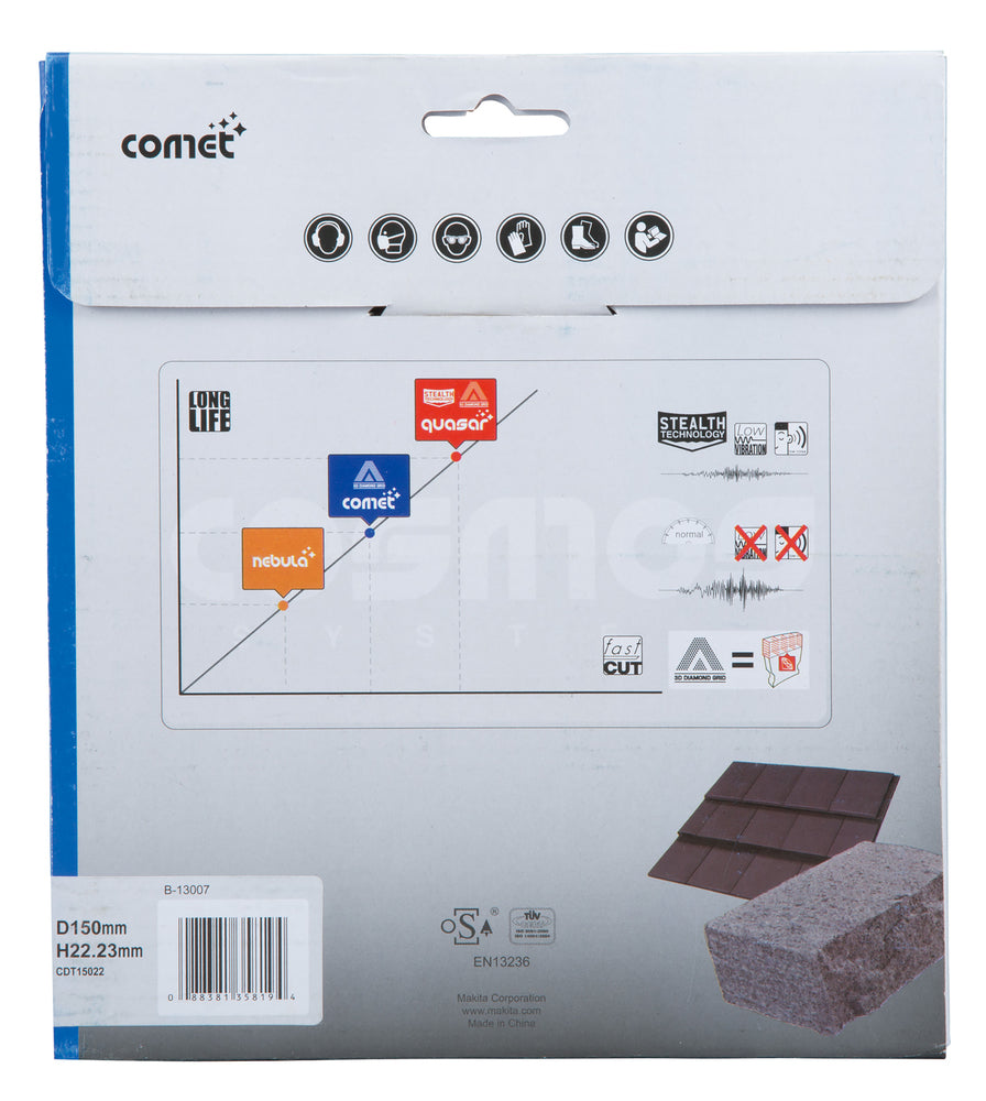 B-13007 Diamanttrennscheibe Comet Turbo 150mm