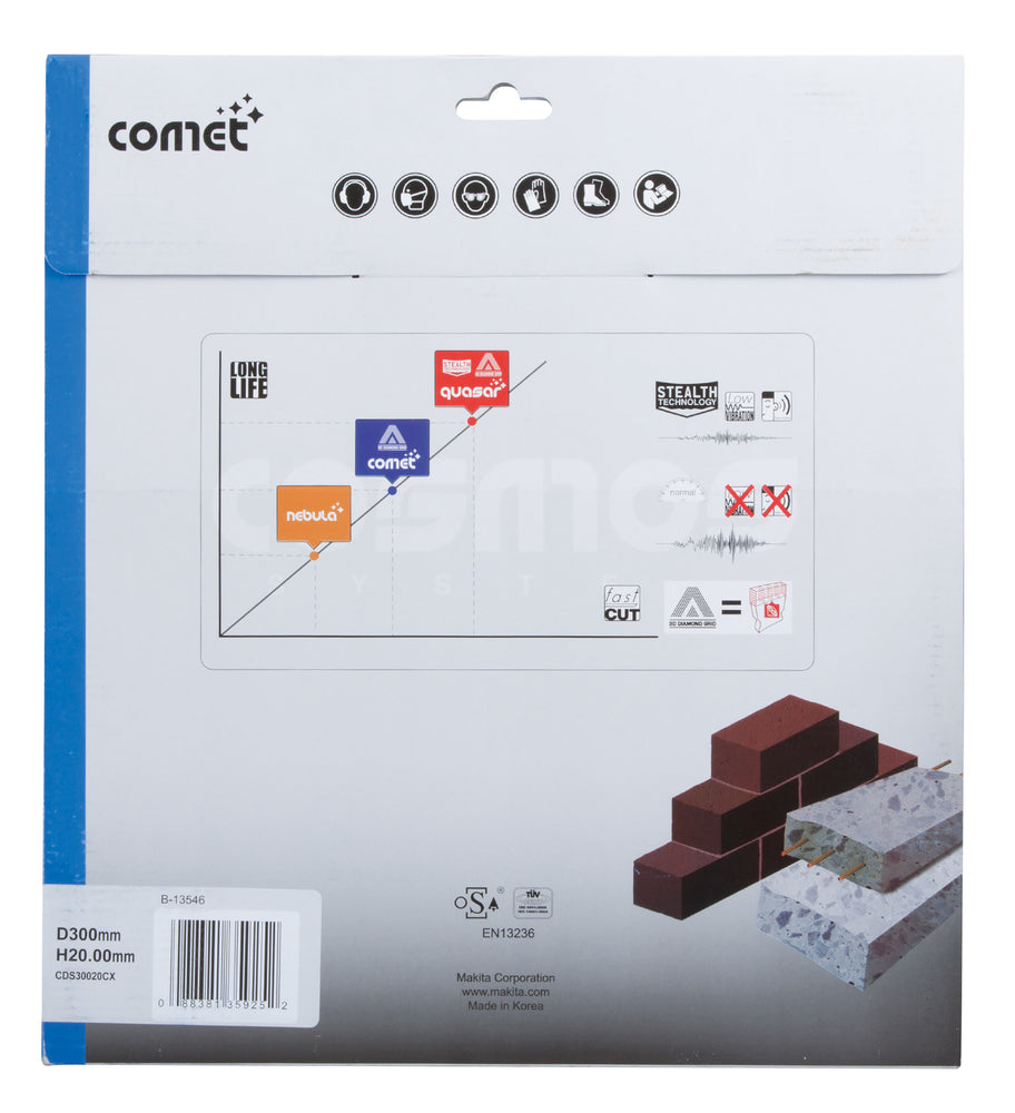 B-13546 Diamanttrennscheibe Comet 300mm