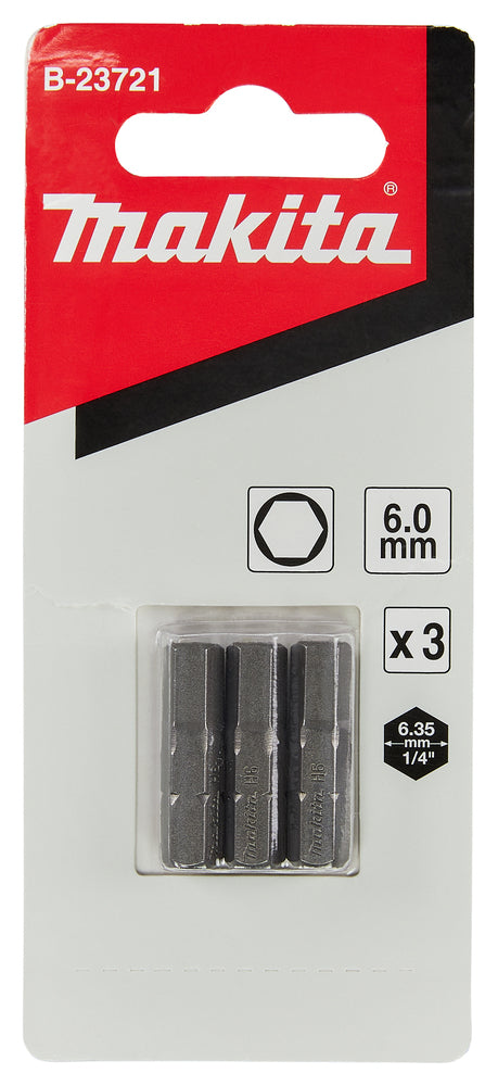 B-23721 Bit 6-kant H6 Standard