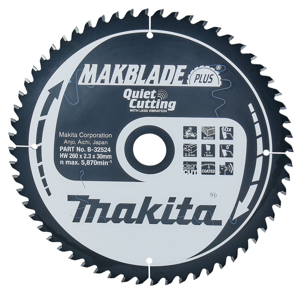 Kreissägeblatt 260x30x60Z MAKBLADE PLUS