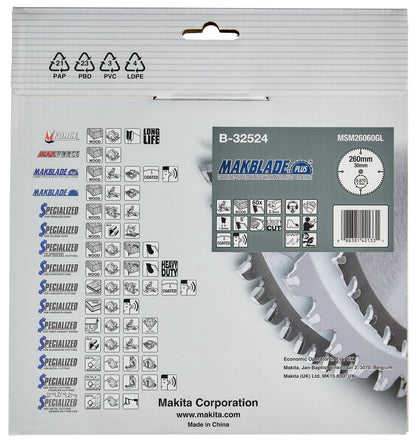 B-32524 MAKBLADE+ Sägeb. 260x30x60Z