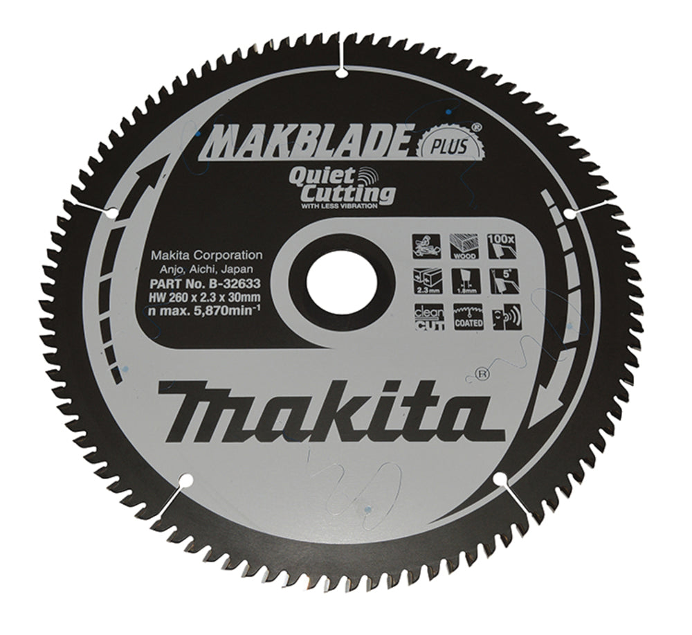 Kreissägeblatt 260x30x100Z MAKBLADE PLUS