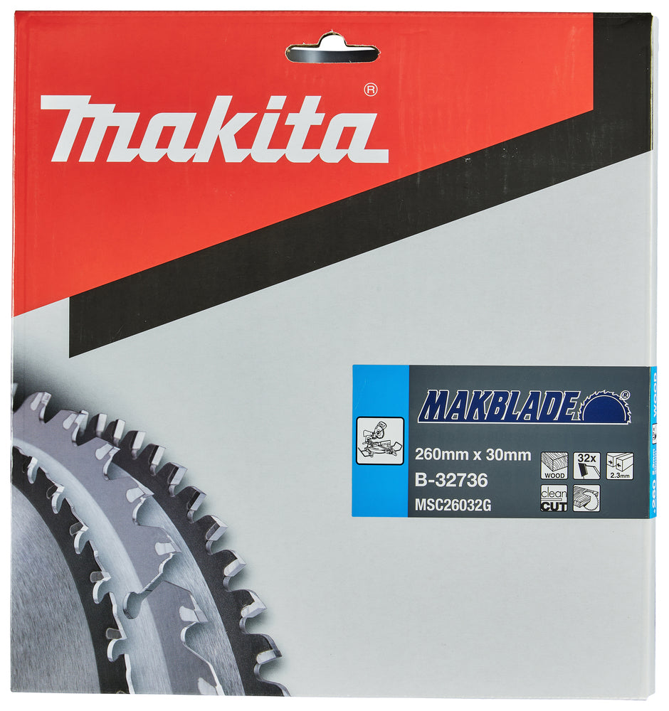 B-32736 MAKBLADE Sägeb. 260x30x32Z