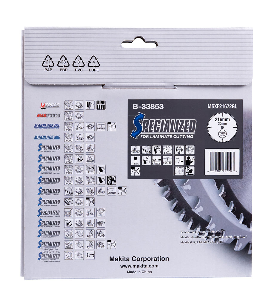 B-33853 SPECIALIZED Sägeb.216x30x72Z