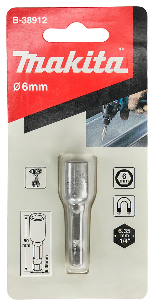 B-38912 Steckschlüssel 1/4" SW6