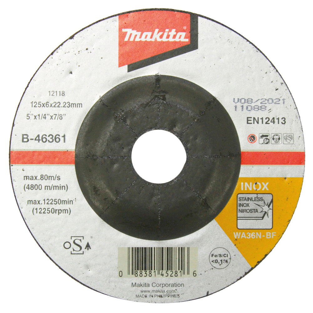 Schruppscheibe INOX 125x6,0mm