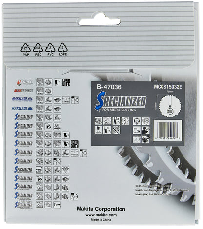 B-47036 Sägeblatt für Metall 150x20x32Z