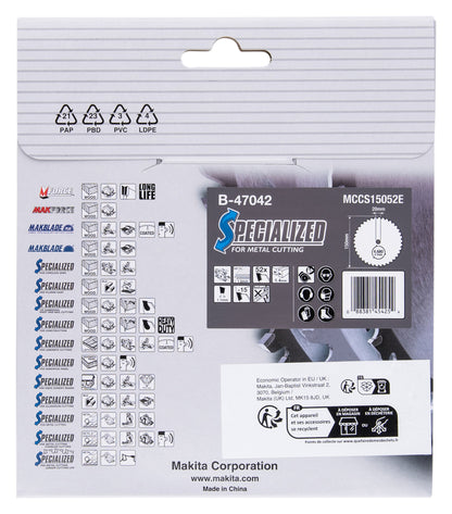 B-47042 Sägebaltt f. Bleche 150x20x52Z