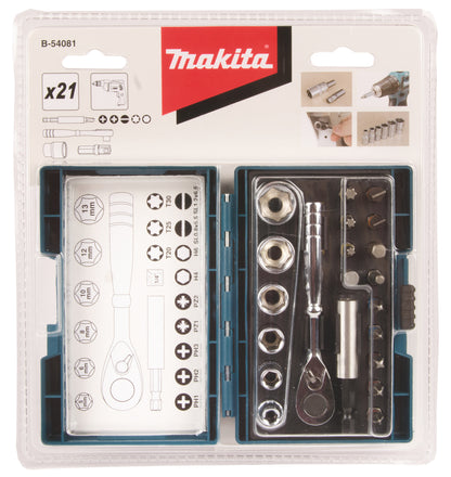 B-54081 Ratschen-Bit-Set 21-tlg.