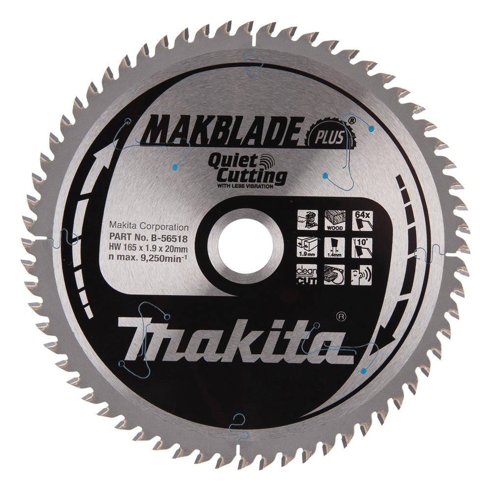 Kreissägeblatt 165x20x64Z MAKBLADE PLUS