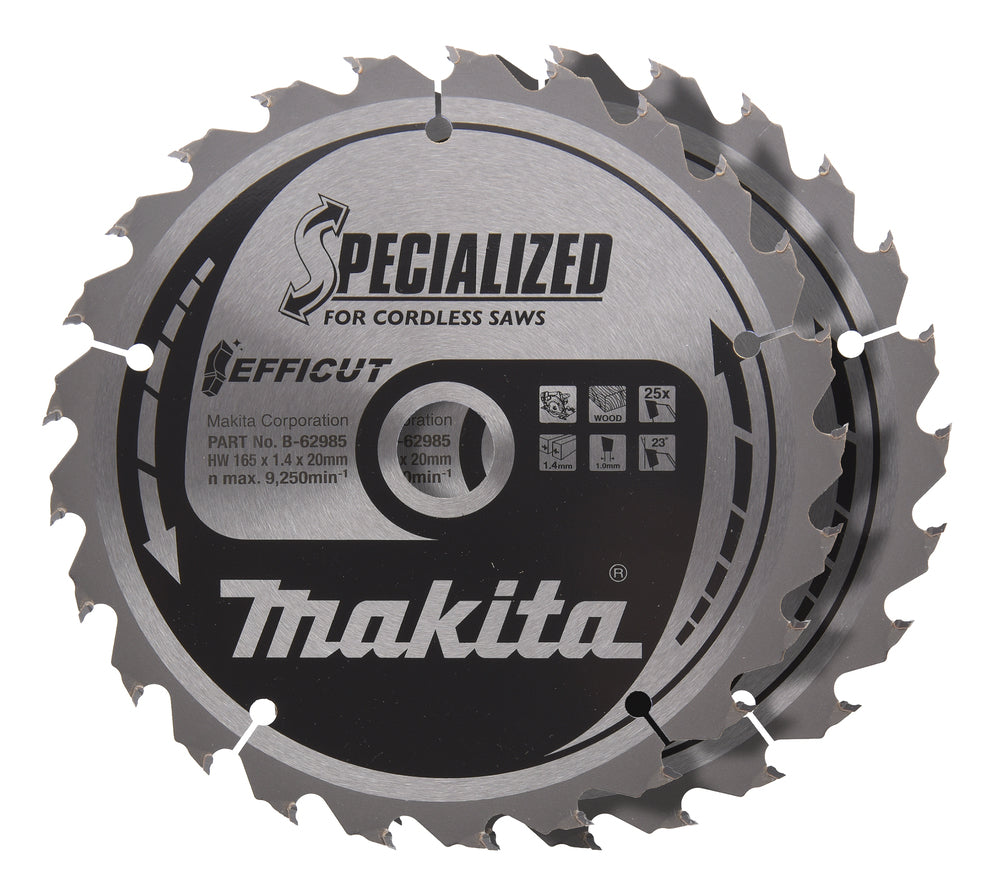 Kreissägeblatt 165x20x25Z EFFICUT 2Stk.