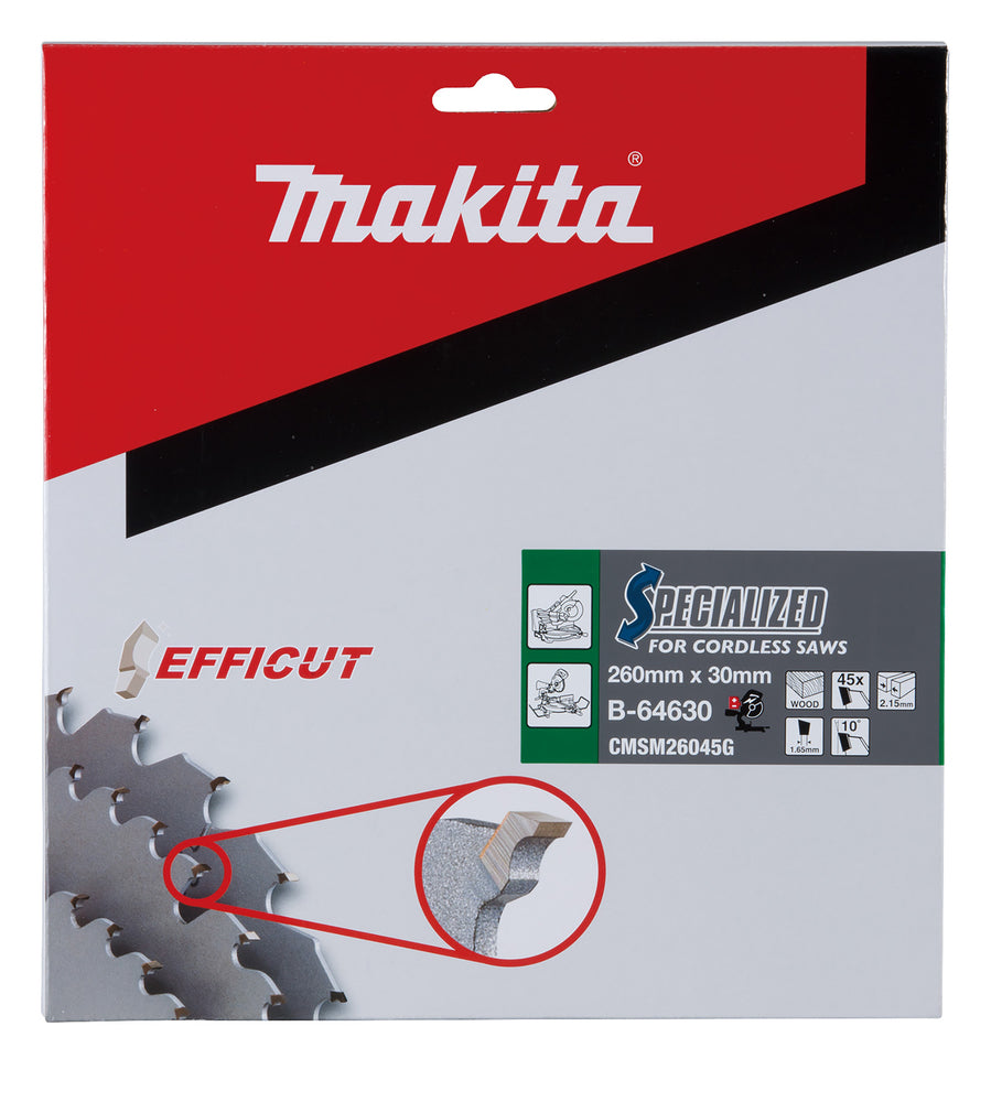 B-64630 Kreissägeblatt 260x30x45Z EFFICUT
