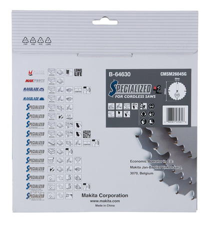 B-64630 Kreissägeblatt 260x30x45Z EFFICUT