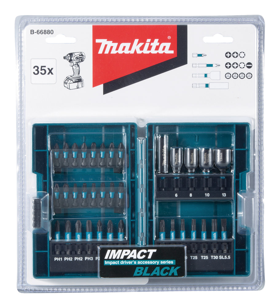 B-66880 Bit-Set 35-tlg. Impact Black