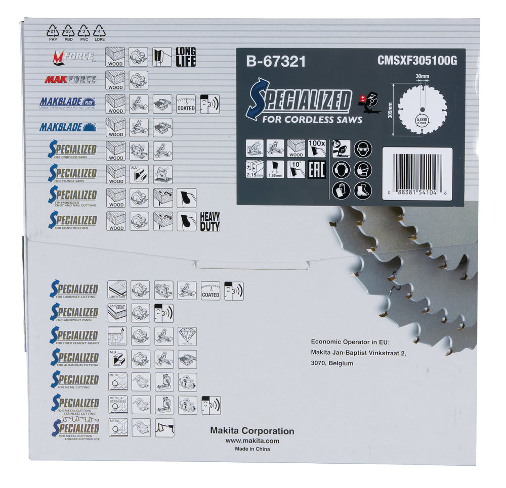 B-67321 Sägeblatt 305x2,15x30, 100Z EFFICUT