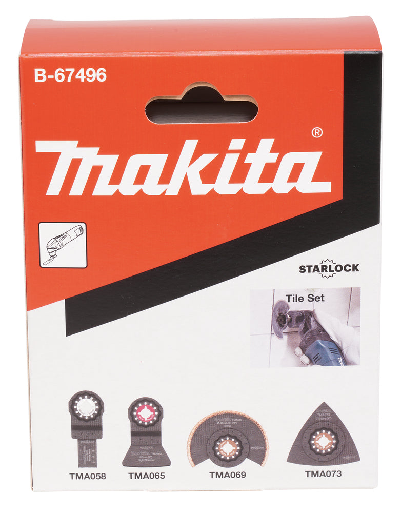 B-67496 Multifunktionswerkzeug-Set 4-tlg. Fliesen Starlock