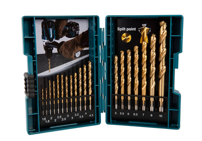B-67795 Bohrer-Set 19-tlg. HSS-TiN 