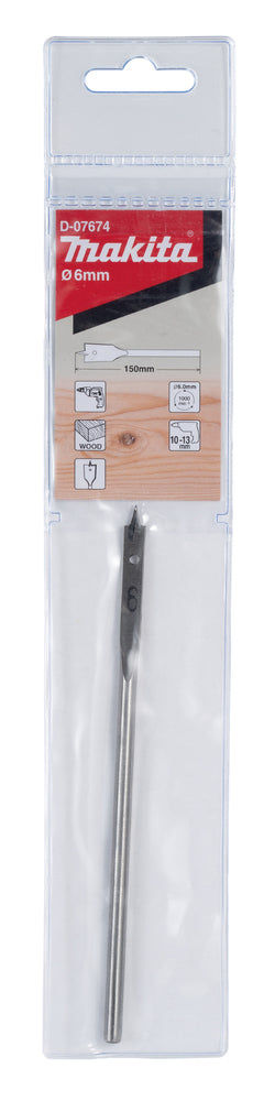 D-07674 Flachfräsbohrer 6x150mm