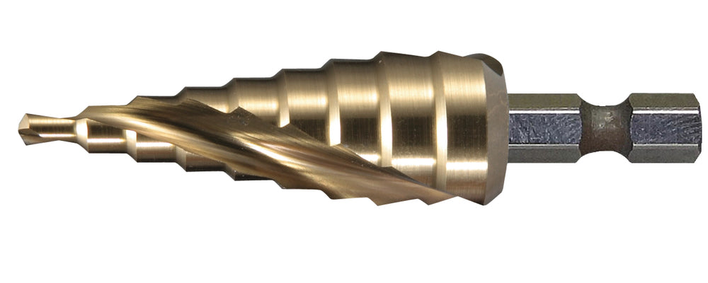 Stufenbohrer 1/4" HSS-TiN 