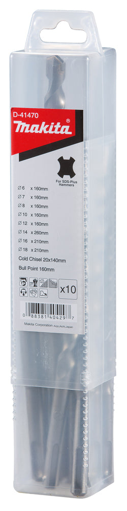 D-41470 SDS-PLUS Bohrer-Meißel-Set