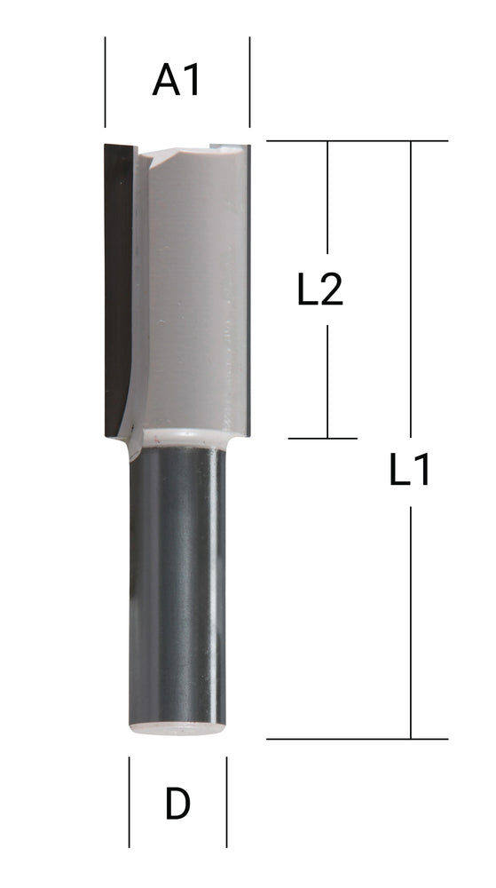 Nutfräser zweischneidig 12 mm   D-47634