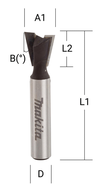 D-48072 Zinken- und Gratfräser 12,7 mm 