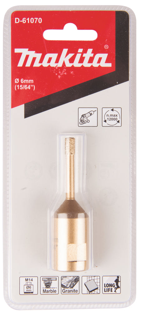 D-61070 Diamant-Hohlbohrkrone 6 mm