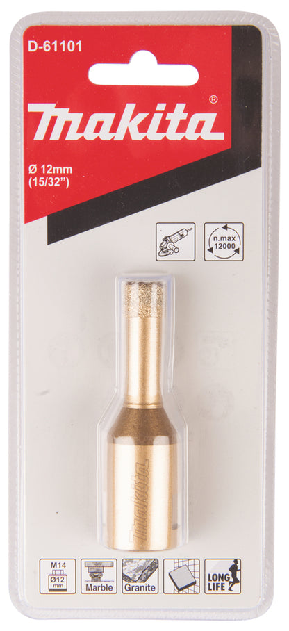 Diamant-Hohlbohrkrone 12 mm   D-61101
