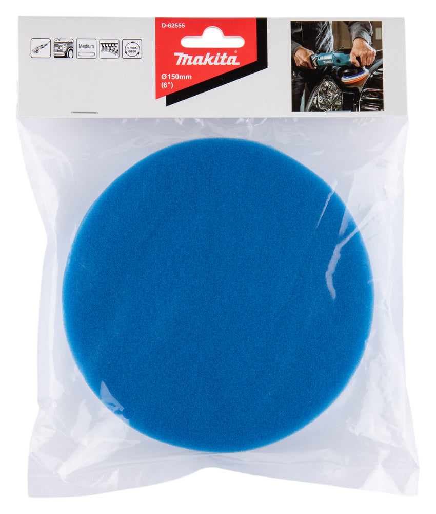 D-62555 Polierpad blau Ø 150 mm