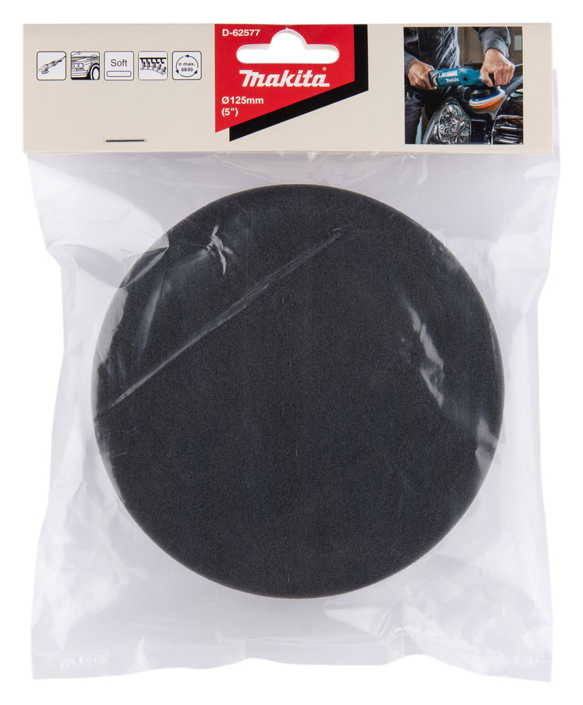 D-62577 Polierpad schwarz Ø 125 mm