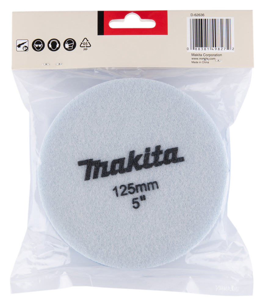 Polierpad blau Ø 125 mm    D-62636