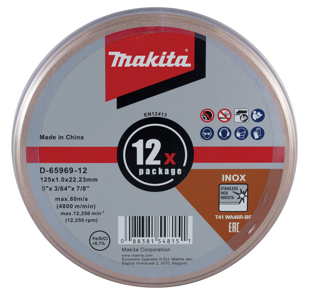 Trennscheibe INOX 125x1,0mm    D-65969-12