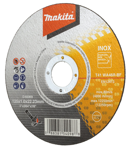 Trennscheibe INOX 125x1,0mm    D-65969-12
