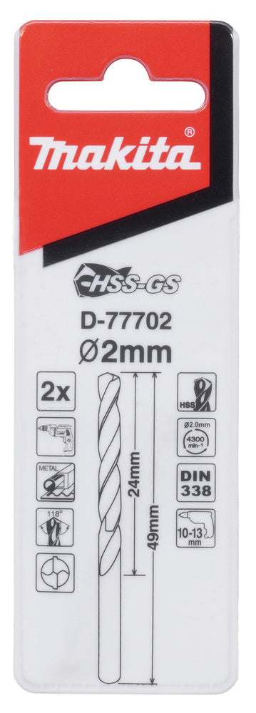 D-77702 Bohrer 2mm HSS-GS