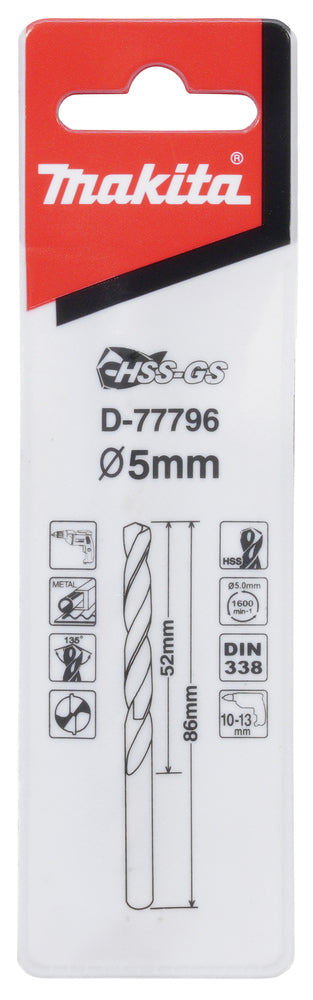 Bohrer 5mm HSS-GS