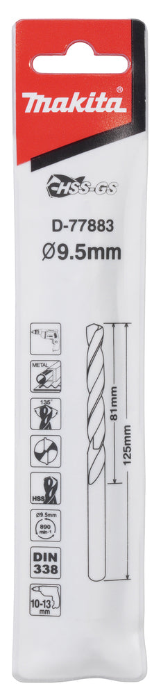 Bohrer 9,5mm HSS-GS
