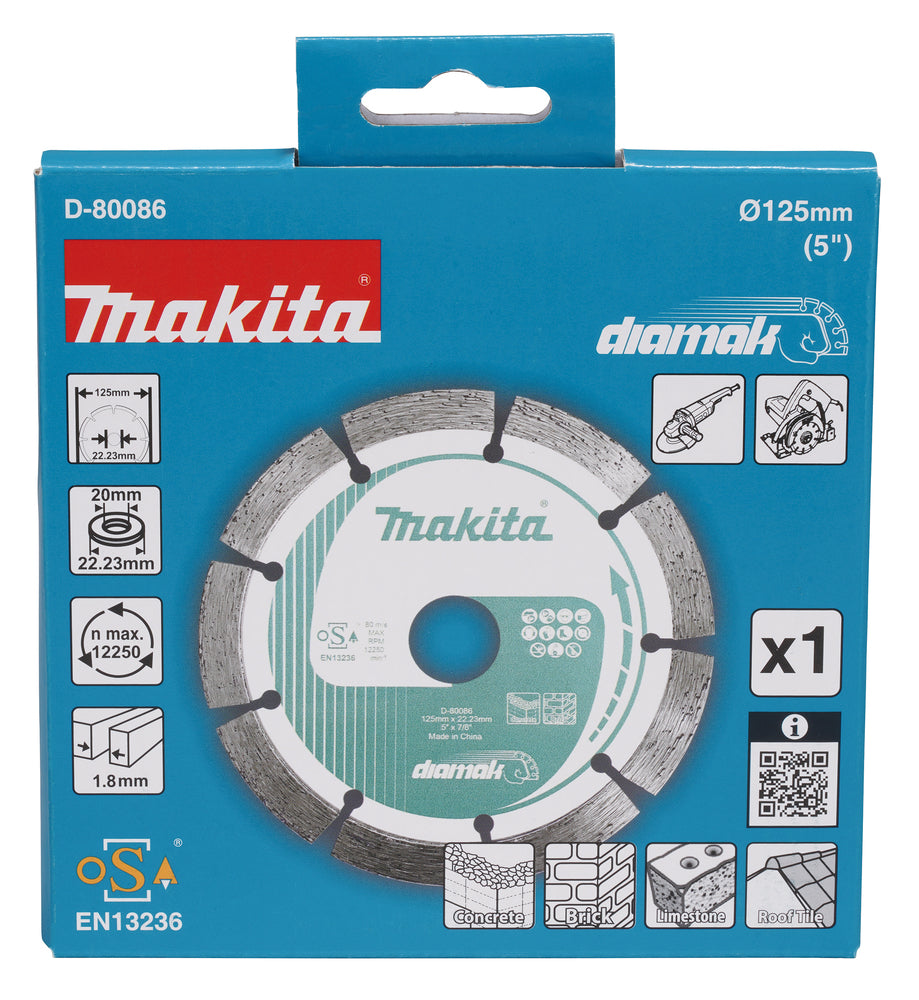 D-80086 Diamak 125mm Diamanttrennscheibe