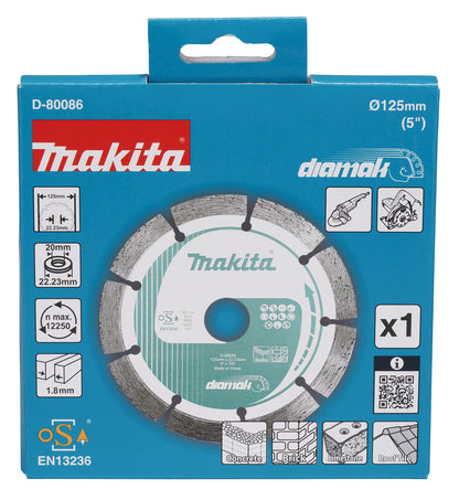 D-80086 Diamak 125mm Diamanttrennscheibe